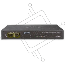 Управляемый коммутатор GSD-1002M IPv4/IPv6 Managed 8-Port 10/100/1000Mbps + 2-Port 100/1000X SFP Gigabit Desktop Ethernet Switch (POE PD, External PWR)