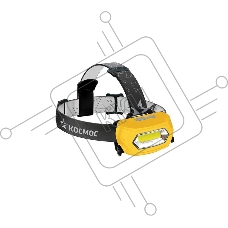Фонарь светодиодный аккум. налобный Li-Po 3Вт COB зарядка от 220В КОСМОС KOC-LiPoH3WCOB