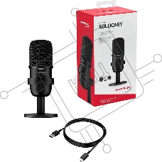 Микрофон проводной HyperX SoloCast 2м черный