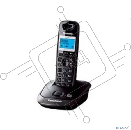 Телефон Panasonic KX-TG2521RUT (титан) {АОН, Caller ID,спикерфон,голосовой АОН,полифония,цифровой автоответчик}