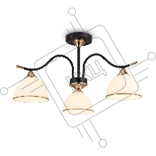 Светильник Ambrella light TR3161/3 BK/FGD черный/золото E27/3 max 60W D580*300