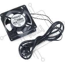 Вентиляторный модуль Cabeus, 220V, 1U, 38х120х120 мм (ВхШхГ), вентиляторов: 1, поток: 150 м3/ч, для настенных шкафов серии SH-05F, черный