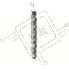 Шпилька резьбовая М6х2000 (дл.2м) ДКС CM200602