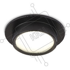 Светильник встраиваемый Ambrella light TN6735 BK черный IP44 GX53 D110*57