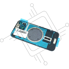 Задняя крышка (стекло) для iPhone 15 (A3090) в сборе со стеклом камеры желтая