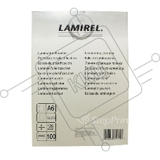 Пленка для ламинирования Lamirel LA-7866201 А6, 125мкм, 100 шт.