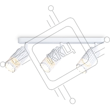 Светильник Ambrella light TN51688/3 WH белый GU10/3 260*60*180