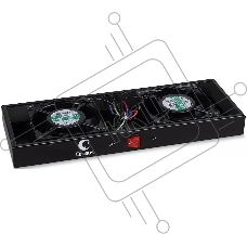 Модуль вентиляторный Cabeus (TRAY-FAN2-BK) 2 вент. черный