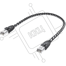Патч-корд GCR PROF прямой 3.0m, UTP медь кат.6, STRONG черно-белый нейлон, ethernet high speed 10 Гбит/с, T568B, GCR-52778