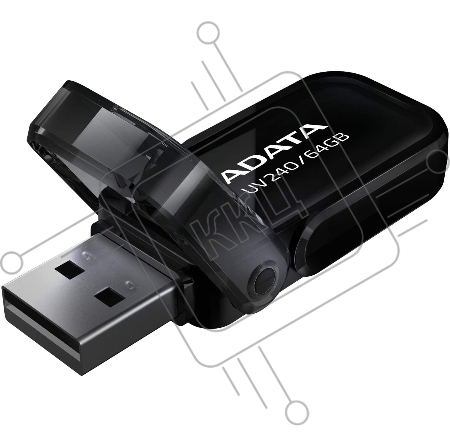 Флеш диск 64GB ADATA UV240, USB 2.0, Черный