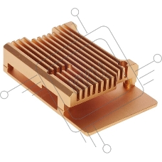 Корпус Qumo Aluminum case without fan, Raspberry Pi 4, gold(RS005)