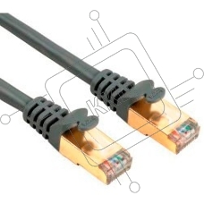 Патч-корд Hama H-78422 8p8c (RJ45) (m-m) CAT5e STP 1.0 м 1000 Мбит/с экранированный 1зв серый 