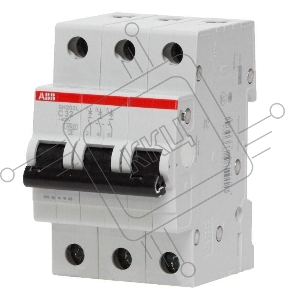 Выключатель автоматический модульный 3п C 63А 4.5кА SH203L ABB