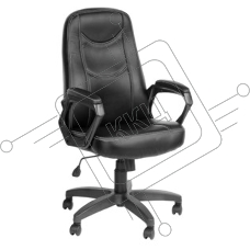 Кресло компьютерное OLSS АМИГО 511 экокожа черный крестовина 