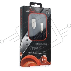 Кабель USB 2.0 Cablexpert CC-P-USBC02Bl-1M, AM/Type-C, серия Platinum, длина 1м, синий, блистер