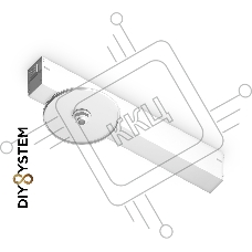 Крепеж трековый для корпуса A2541 WH белый DIY D85mm 232*83*55