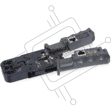 Инструмент для обжима проводников Cabeus, RJ-45, RJ-12, RJ-11, с тестером, 3 в 1, (HT-2010NT (HT-022))