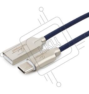 Кабель USB 2.0 Cablexpert CC-P-USBC02Bl-1.8M, AM/Type-C, серия Platinum, длина 1.8м, синий, блистер