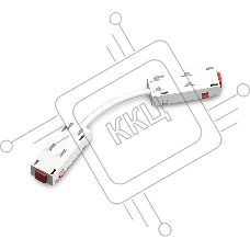 GL1109 WH белый коннектор питания гибкий для шинопровода Magnetic 220V 250*28.5*18