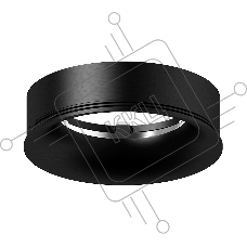 Насадка для корпуса светильника N7011 PBK черный полированный D70*H20mm Out2mm MR16