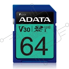 Флеш карта SD 64GB ADATA Premier Pro SDXC Class 10 UHS-I U3 V30S 95/60 MB/s