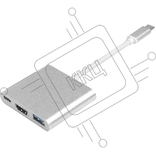 Переходник GreenconnectTC-HDMI+TC+3.0 (GCR-AP24)