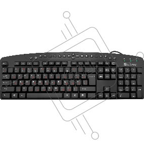 Проводная клавиатура Defender Atlas HB-450 RU,черный,мультимедиа 124 кн  45450