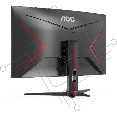 Монитор 23,6'' AOC C24G2AE 1500R Curved 1920x1080 165Гц VA WLED 16:9 1ms VGA 2*HDMI DP 3000:1 80M:1 178/178 250cd Speakers HAS Sviwel Tilt Black/Red