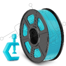 Филамент NVPRINT PETG Cyan для 3D печати диаметр 1.75мм  длина 330 метров  масса 1 кг