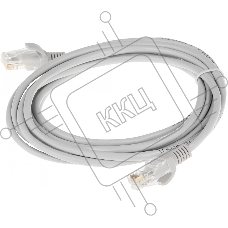 Патч-корд Premier 5-970 3.0 1Гбит/с UTP 4 пары cat5E CCA molded 3м серый RJ-45 (m)-RJ-45 (m)