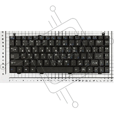 Клавиатура для ноутбука Lenovo F30 F30A черная