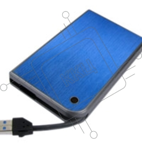 Внешний корпус для HDD/SSD AgeStar 3UB2A14 SATA II пластик/алюминий синий 2.5