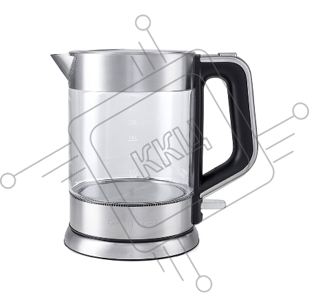 Чайник KITFORT  КТ-617 стекло Мощность 1850 - 2200 Вт. Емкость 1,5 л. Корпус из стекла. Чайник автоматически отключается при закипании и при снятии с подставки, имеет защиту от перегрева и от включения без воды. Подсветка. Нагревательный элемент (ТЭН) у э
