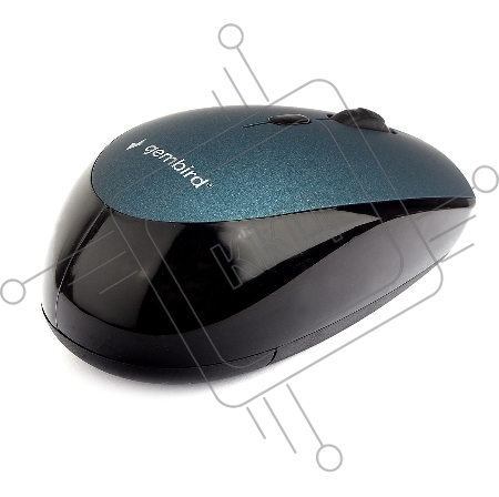 Мышь беспров. Gembird MUSW-354-B, синий, бесш.клик, soft touch, 3кн.+колесо-кнопка, 2400DPI, 2,4ГГц