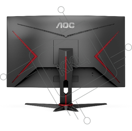 Монитор 23,6'' AOC C24G2AE 1500R Curved 1920x1080 165Гц VA WLED 16:9 1ms VGA 2*HDMI DP 3000:1 80M:1 178/178 250cd Speakers HAS Sviwel Tilt Black/Red