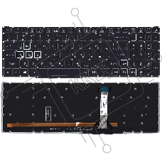 Клавиатура для ноутбука Acer Predator Helios 300 PH315-52 черная с белой подсветкой