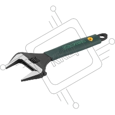 Ручной инструмент KRAFTOOL 27258-25 Ключ разводной { Cr-V,фосфатир,эргоном рукоятка из эластомера,увелич зев,угол наклона губок 15град,250мм/10