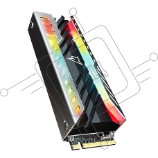 Накопитель SSD Netac NV3000 RGB, 2TB, PCIe 3.0 x4, M.2 2280, NVMe, R/W 3500/2100, с радиатором