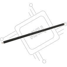Ролик очистки Cet CET5254 для Canon iR ADVANCE C3325i/C3330i/C3320/C3320L/C3320i/C5030/C5035