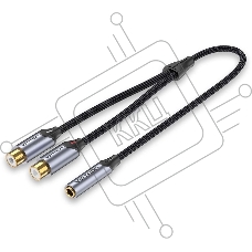 Переходник-разветвитель Vention гибкий Jack 3.5 mm F / 2RCA  F - 0.3м