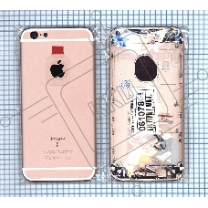 Задняя крышка для iPhone 6S (4.7) розовая