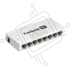 Коммутатор неуправляемый ExeGate EDGS-1008C (8-портовый гигабитный UTP 10/100/1000 Base-T, с функцией энергосбережения (EEE), настольный/настенный)