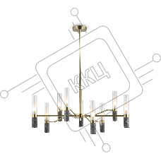 Люстра Ambrella light LH53355/9 GD/CL/WH золото/прозрачный/белый G9*9 max 40W D850*890
