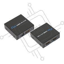 Делитель гнездо HDMI на 2 гнезда HDMI, металл Rexant