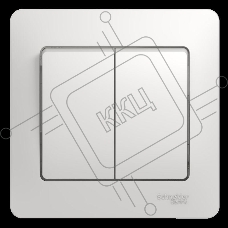 Выключатель 2-кл. СП Glossa 10А IP20 10AX в сборе бел. SchE GSL000152
