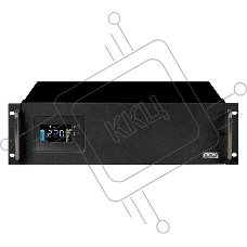Источник бесперебойного питания Powercom King Pro RM KIN-3000AP LCD 1800Вт 3000ВА черный