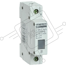 Ограничитель перенапряжения ОПС1-C 1Р 10/40кА 230В GENERICA IEK MOP20-1-C-G
