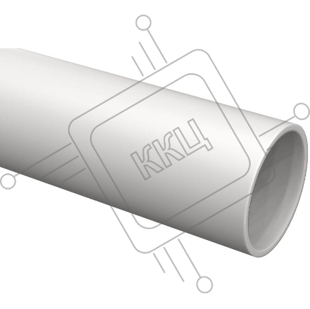 Труба гладкая жесткая ПВХ d50мм (дл.3м) ИЭК CTR10-050-K41-015I