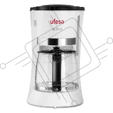 Кофеварка капельная Ufesa CG7123 ACTIVA белый, исп. кофе - молотый, 1.5 л, 800 Вт.