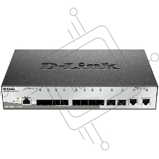 Коммутатор D-Link DGS-1210-12TS/ME Управляемый 2 уровня с 10 портами 1000Base-X SFP и 2 портами 10/100/1000Base-T